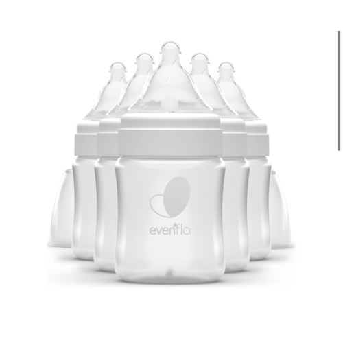 Evenflo Feeding Premium Proflo Venting Balance Plus Wide Neck Baby, Newborn and Infant Bottles - Developed by Pediatric Feeding Specialists - 5 Ounce (Pack of 6)