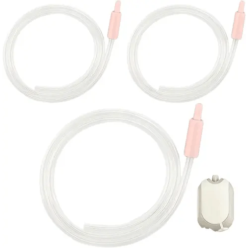 BabyShown Tubing Set Compatible with Zomee Z1 Double Electric Breast Pump. Replace Zomee Tubing, Z1 Replacement Parts, Replace Zomee Z1 Tubing. NOT Original Zomee Tubing Set