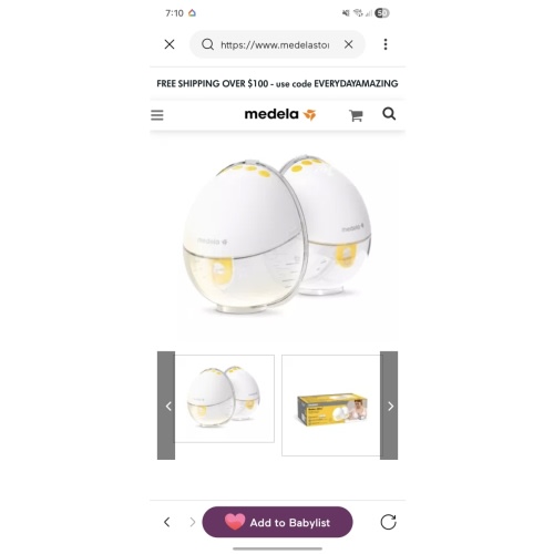 Motion InBra Wearable Breast Pump - Double Electric Medela Australia