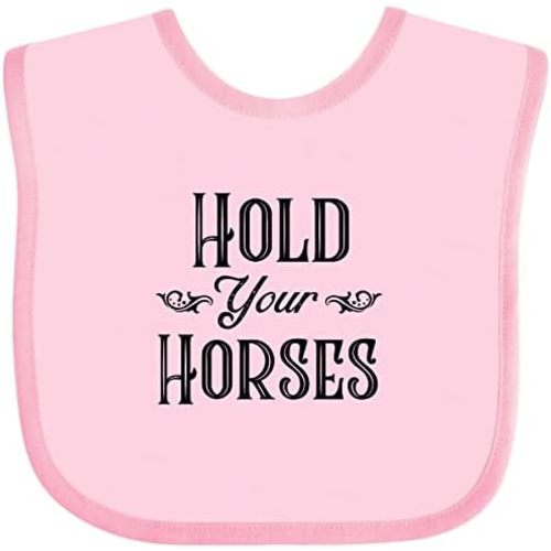 inktastic Hold Your Horses Baby Bib