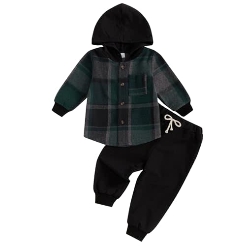 Infant Baby Boy Hooded Dinosaur Fall Outfit Contrast Sweatshirt Pant Set | Toddler Baby Boy Dinosaur Clothes Long Sleeve Hooded Sweatshirt Pant Set Infant 6 12 18 Months 2T 3T Dinosaur Clothes