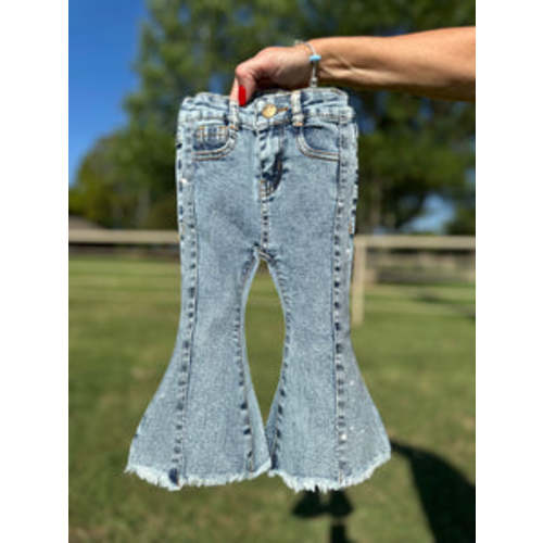 Bedazzled Denim Flares – Bella-Breez Boutique