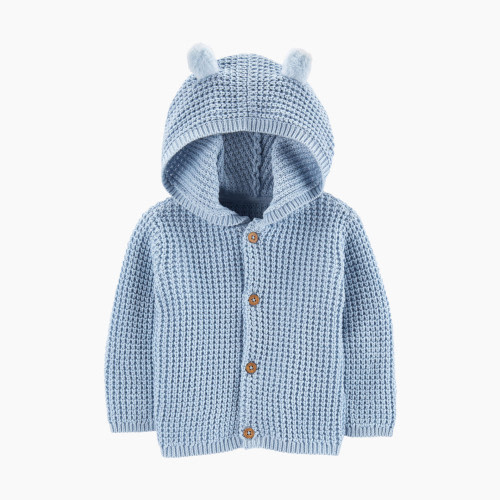 Carter's Hooded Cardigan - Navy Blue, 6M