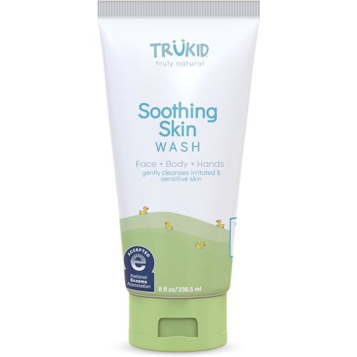 TruKid Soothing Face and Body Wash – Unscented Cleansing and Moisturizing Wash for Babies and Kids – Pediatrician, Dermatologist, and Allergy Tested,8 Fl Oz (Pack of 1),TK10155