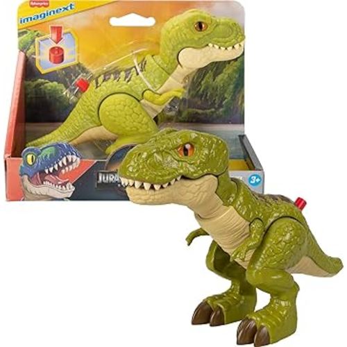 Fisher-Price Imaginext Jurassic World Dinosaur Action Figure with Kid-Activated Motion, 8-inch Tyrannosaurus Rex Dino Toy