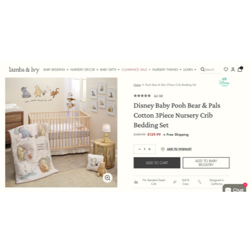 Pooh Bear & Pals 3-Piece Crib Bedding Set