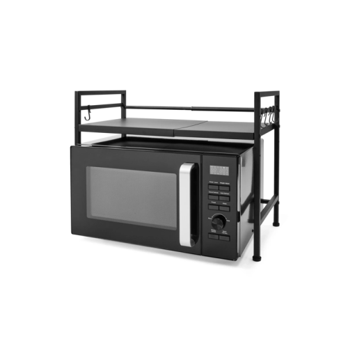 Extendable Over Microwave Shelf - Black - One Size
