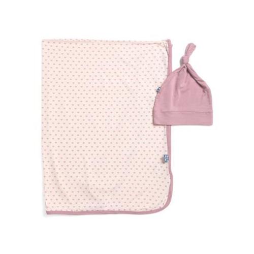 Tiny Hearts Swaddling Blanket And Knot Hat Set | Kids & Baby | TJ Maxx