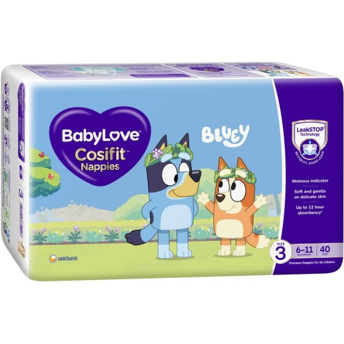 BabyLove Cosifit Nappies Size 3 (6-11kg) 40 pack