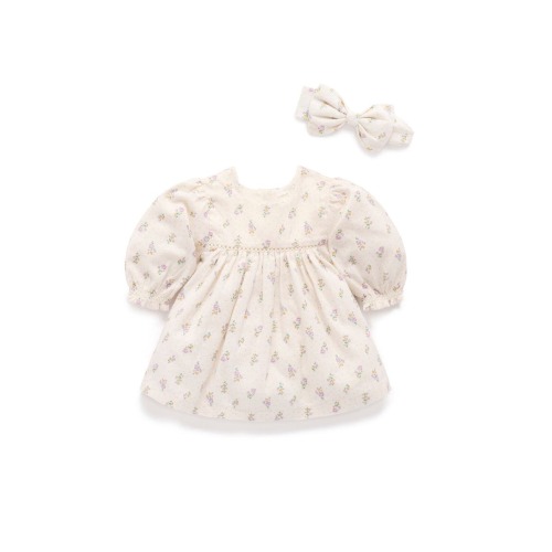 Primrose Dress with Headband, 3-6M- Only 2 left