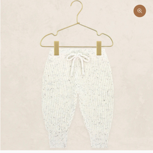 Knit Jogger Pant - Cream Speckle