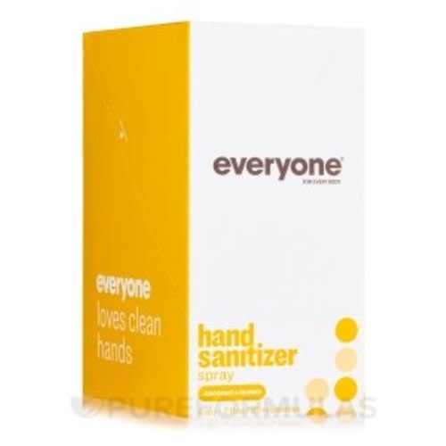 Everyone® Hand Sanitizer Spray, Coconut & Lemon - 6 Pack (2 fl. oz / 59 ml Each Bottle)