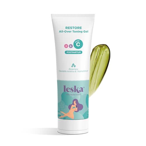Leska Maternity Post-Pregnancy Gel | STAGE C: RESTORE All-Over Toning Gel (Postpartum) | Part of a Complete 3-Stage Pregnancy Skincare System | New Mom Gifts (4oz)