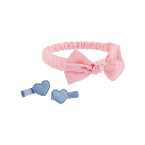 Baby 2-Pack Clips & Headwrap - Pink/Blue - OshKosh B'gosh | Carter's