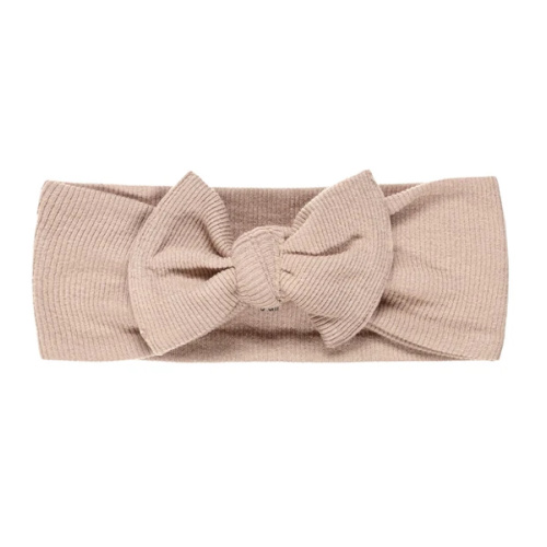 God's Got My Back Beige Headband Ribbed Cotton-Bamboo Blend