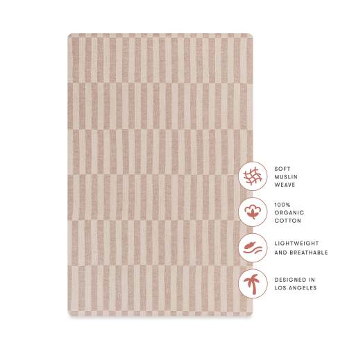 Babyletto Mini Crib Sheet in GOTS Certified Organic Muslin Cotton