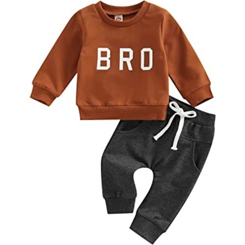 Brother Sweatshirt and Long Pants, 6-12 months