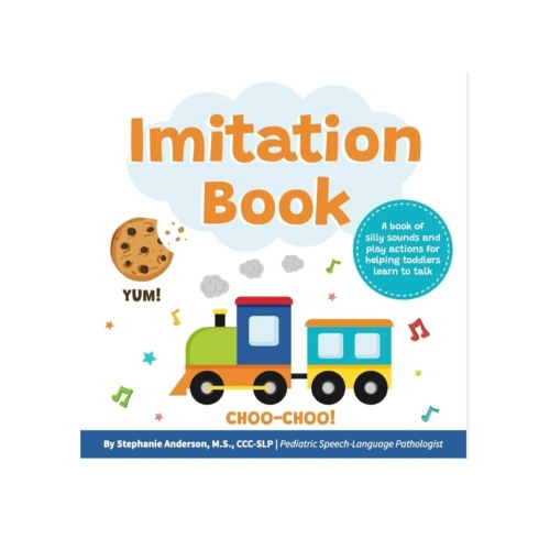 Imitation Book: Interactive & Fun Learn to Talk Board Book For Toddlers Ages 0-4, Written by a Speech Therapist