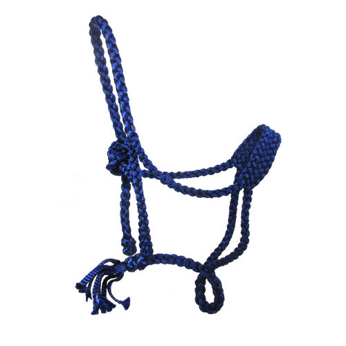 Royal Blue Soft Noseband Mule Tape Pony Halter