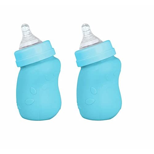 Green Sprouts - Sprout Ware® Baby Bottle Made from Plants and Glass 5 Oz. - 2-Pack (Aqua)