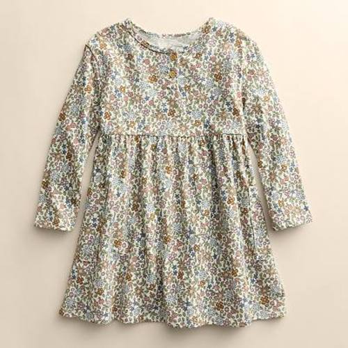 Baby & Toddler Girl Little Co. by Lauren Conrad Organic Long Sleeve Henley Pocket Dress