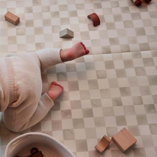 Tumbling Mat | Checker | Almond