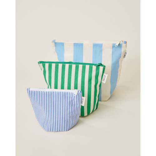 3 Piece Reusable Organizing Pouches For Diaper Bag | Stripe - Storq by Kindred Bravely