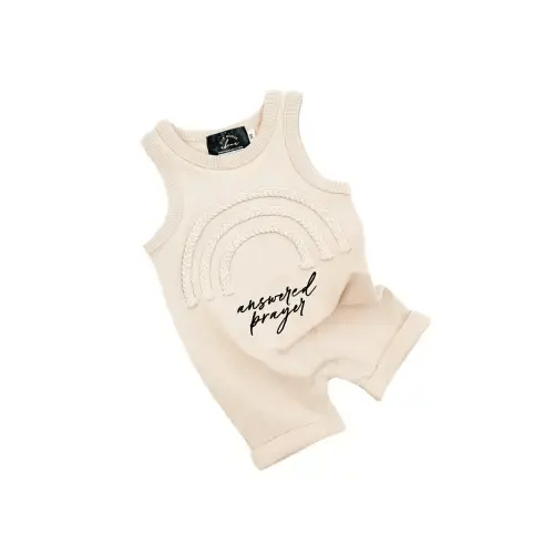 Answered Prayer Embroidered Rainbow Tank Jumpsuit