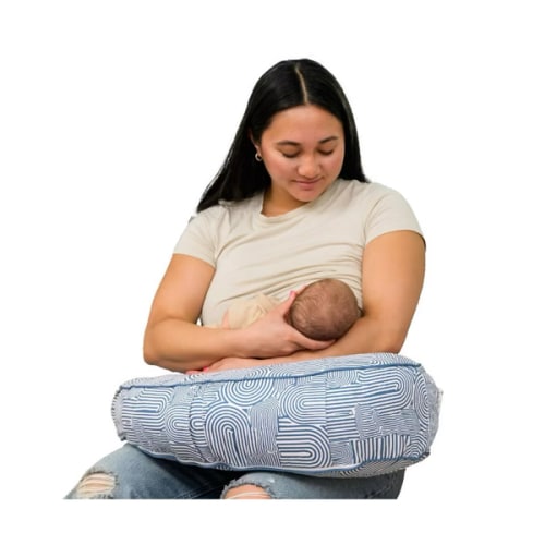 "Boppy" Blue Retro Arches Nursing Pillow