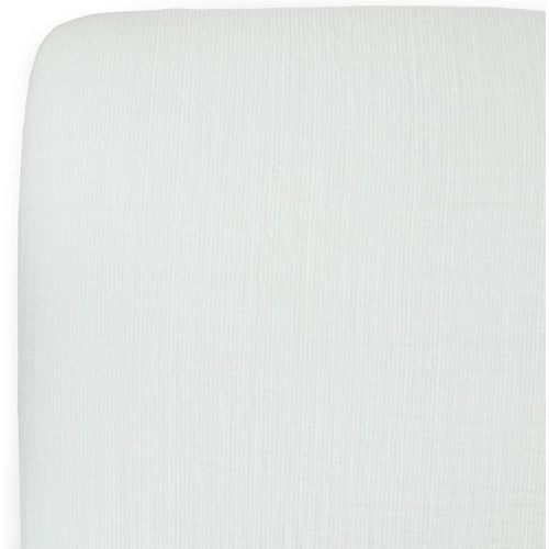 Little Unicorn Premium Crib Sheet | Breathable & Super-Soft Muslin Fabric (Pale Pinstripe)