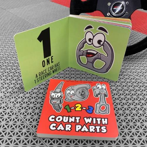 Fast Kids Club 1-2-3 Count with Car Parts Book!