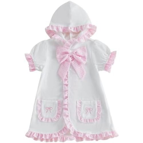 Balaflyie Girls Swim Cover Up Summer Terry Swimsuit Coverups for Kids