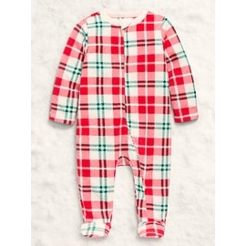 2-Way-Zip Sleep & Play Microfleece Footed One-Piece for Baby | Old Navy