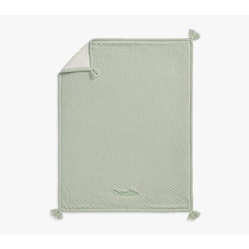 Luxe Knit Sherpa-Backed Baby Blanket