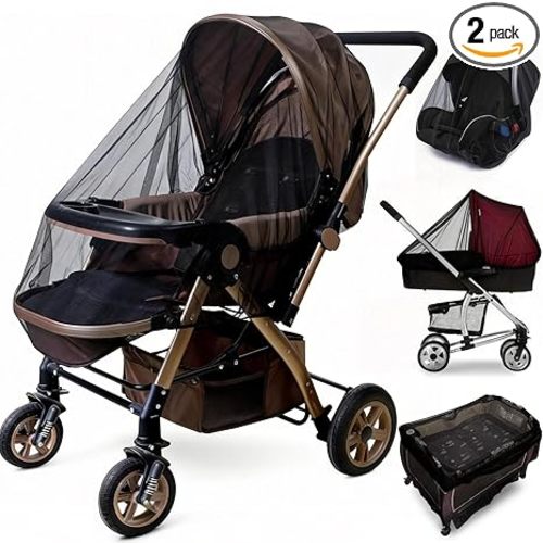 Sysmie 2 Pack Baby Stroller Mosquito Net