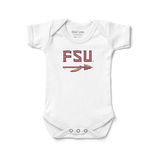 Florida State Seminoles Chad & Jake Infant Logo Bodysuit - White