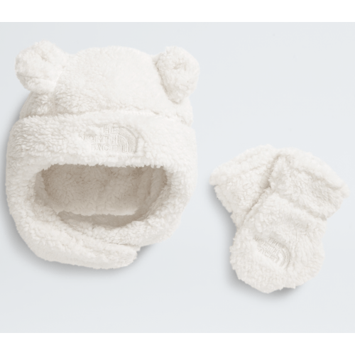 White Baby Bear Hat and Mitten Set (0-12 months)