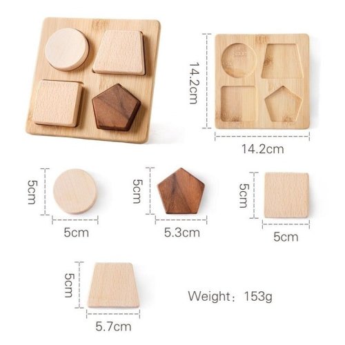 Wooden Geometric Shape Puzzle