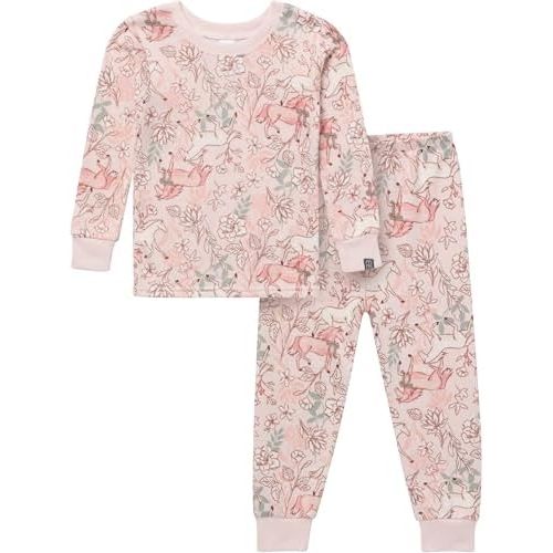 Modern Moments by Gerber Baby Toddler Hacci Snug Fit 2-piece Pajama Set