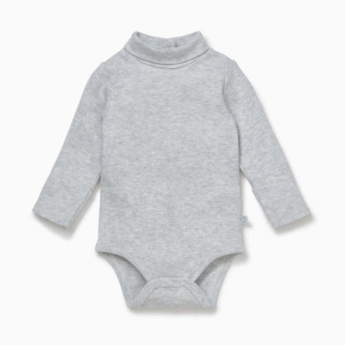 Roll Neck Bodysuit Grey / 0 - 3 M