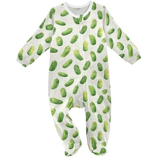 Baby One-Piece Footies Black Yellow Tiger Stripes Sleeper Pjs Footed Bodysuit Rompers Zipper for Boys Girls 3M
