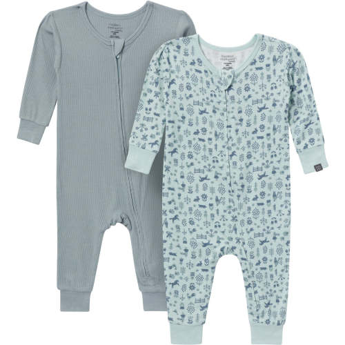 2-Pack Baby Neutral Blue Snug Fitting Footless Pajamas – Gerber Childrenswear