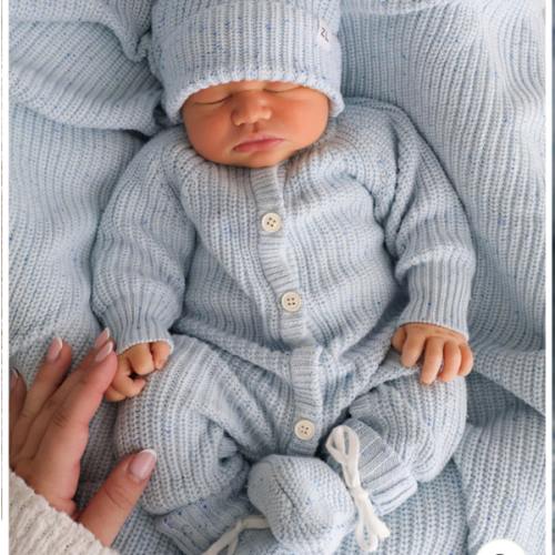 CLASSIC KNIT ROMPER AERO FLECK