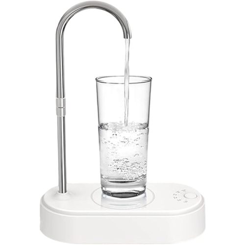 Desktop Water Dispenser for 5 Gallon Bottle, Automatic Countertop Water Dispenser, 6 Dispense Modes, USB Rechargeable, Universal Desk Water Jug Pump for Home, Office,Camping, Kitchen