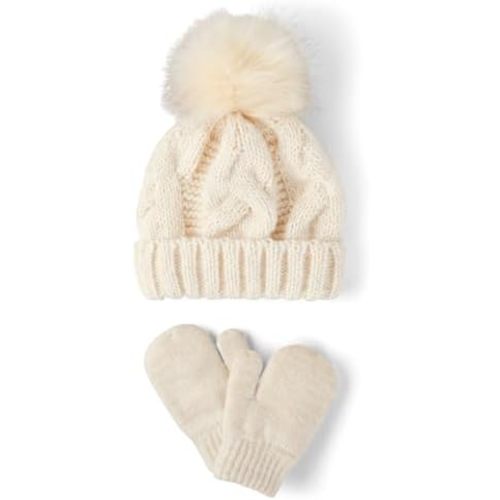 The Children's Place Unisex Baby And Toddler Winter Hat and Mittens Cold Weather Set
