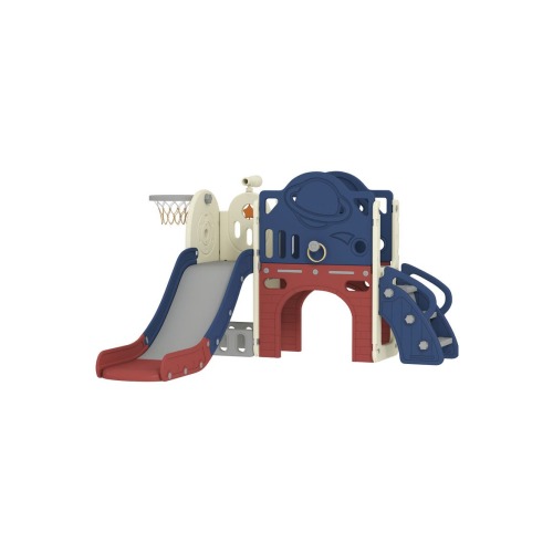 8-in-1 Toddler Slide Set, Hoop, Telescope, Indoor/Outdoor