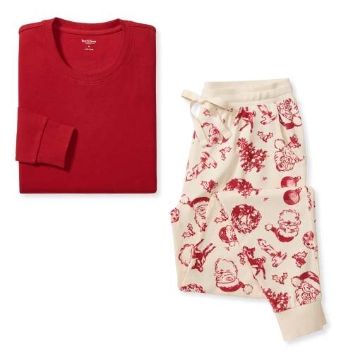 Nostalgic Christmas Cotton PJ Set Womens | Burt’s Bees Baby® – Burt's Bees Baby