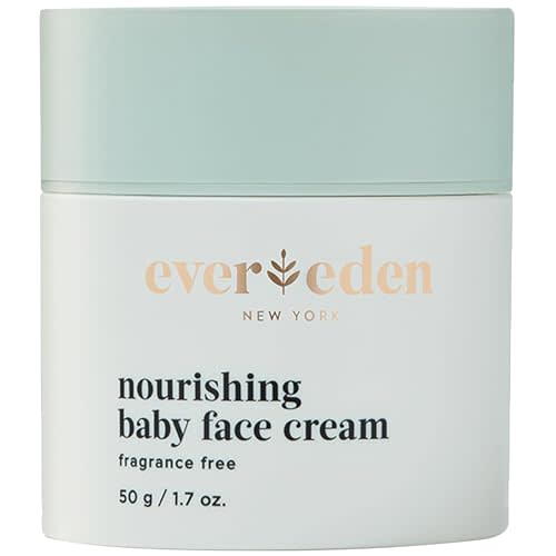 Evereden Nourishing Baby Face Cream, Fragrance-Free, Dermatologist-Tested | Developed with Harvard & Stanford Dermatologists, Non-Greasy & Moisturizing, Sunflower, Grapeseed & Jojoba Seed Oil, 1.7 oz.