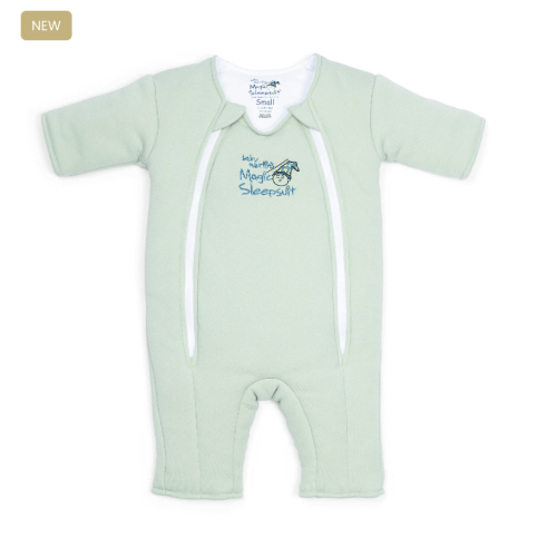 Sage Green Baby Merlin’s Magic Sleepsuit – 100% Cotton Sleep Solution