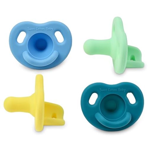 Pacifier – Soft Silicone – 0-36 Months – BPA Free – Natural Latch – Lightweight, Dishwasher Safe – for Newborns, Infants, Toddlers